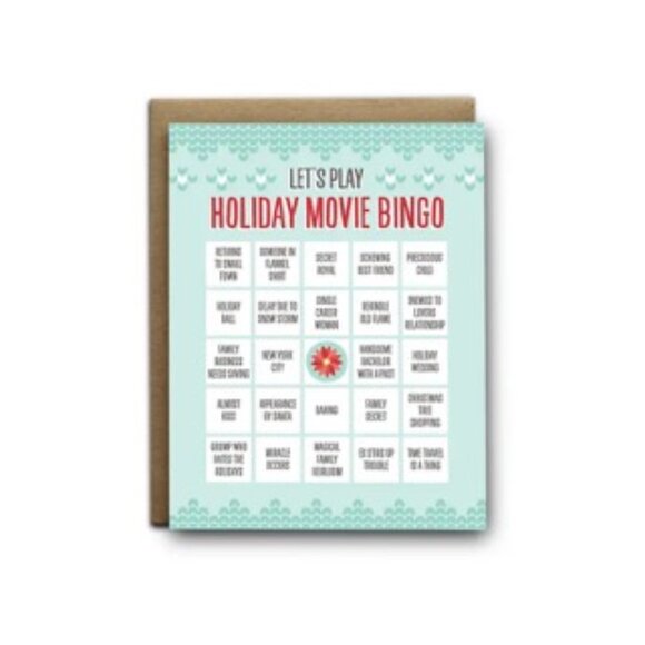 ($5) Holiday Movie Bingo Greeting Card - Picture 1 of 2